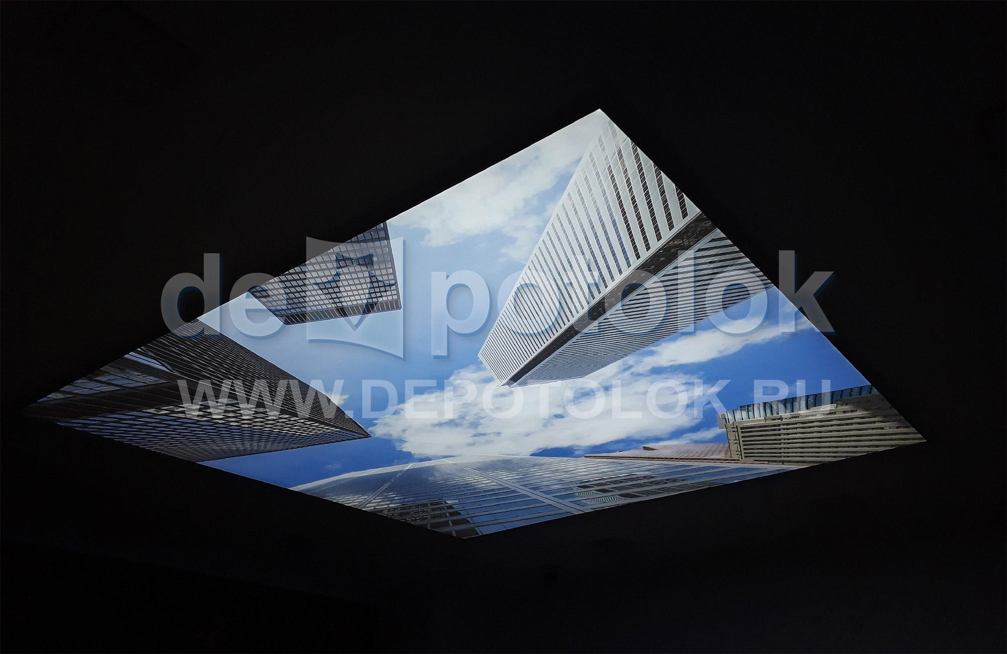 Натяжной потолок с фотопечатью